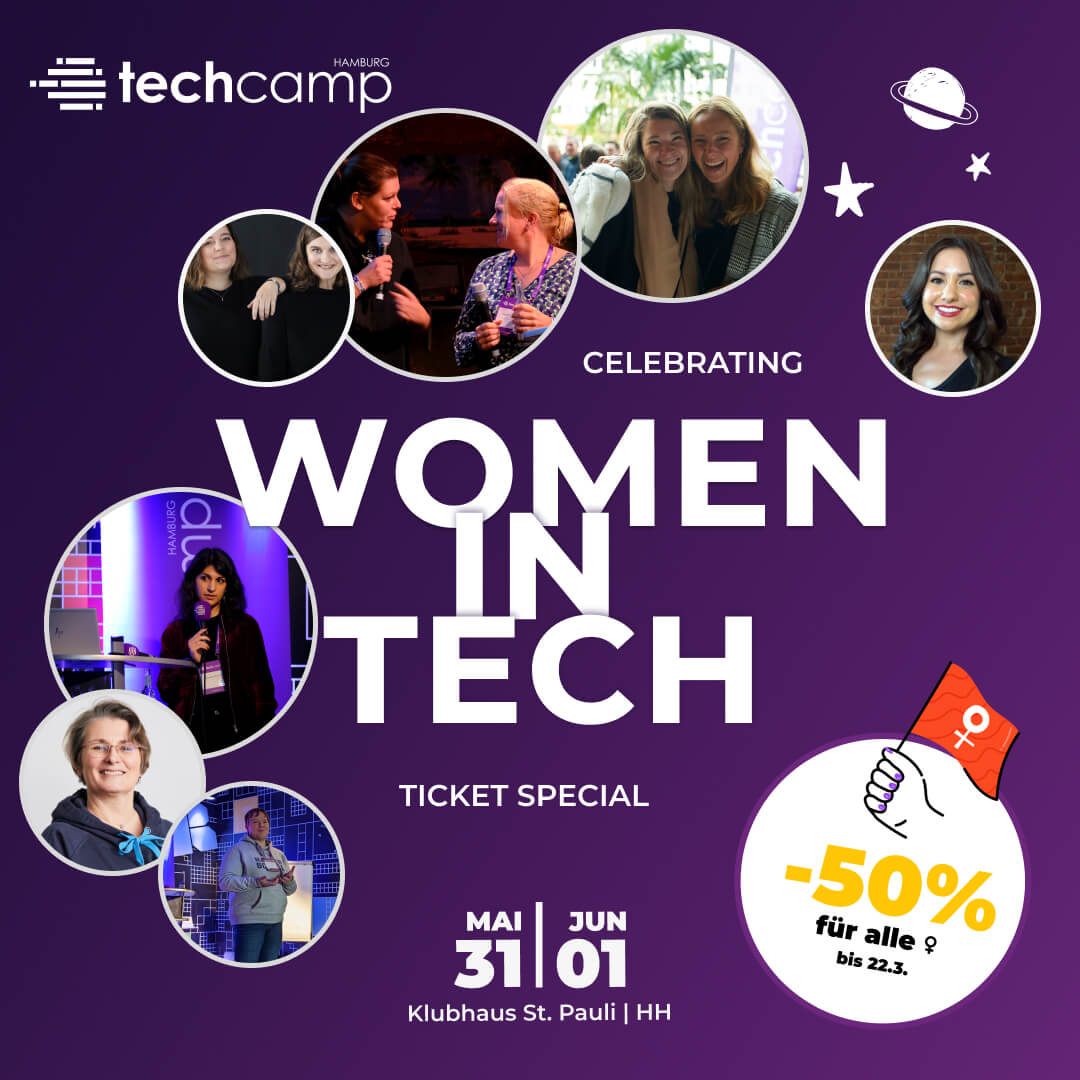 techcamp Woman in Tech Ticket Special